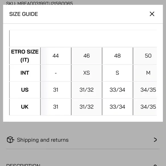 ETRO DRESS PANTS - Picture 5 of 5